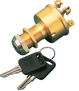 SWITCH 3POS MAG-IGNITION BRASS